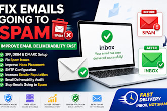 fix email spam issues and improve email deliverability