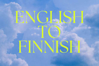 translate english to finnish as a native finnish speaker