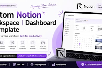 design a custom notion CRM and workspace