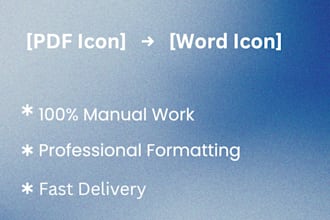 convert PDF to word, retype scanned documents