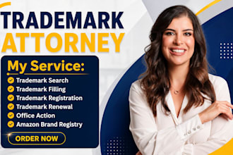 be your US attorney for uspto trademark and patent filing, search, sou