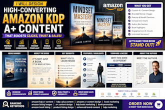 design high converting amazon KDP a plus content for your book listing