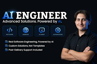 be ai engineer for websites, software, agents, automations, saas, and more