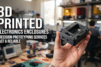 design custom pcb enclosure, electronics case and 3d printable housing