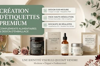 design d etiquette produit design d etiquette de complement alimentaire emballag