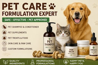 formulate pet care products formula naturally and uniquely