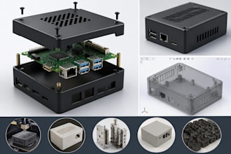 design plastic pcb enclosure for 3d printing and injection molding