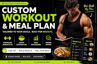be your online fitness coach with custom workout and meal plan