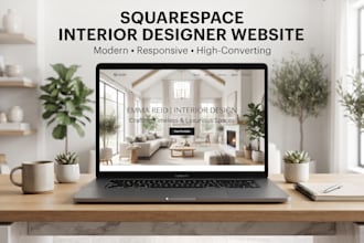 design a squarespace interior designer portfolio website