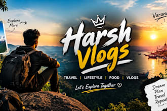 design a professional youtube banner for your channel