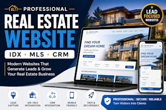 create lead capture realtor agent real estate wensite idx mls crm