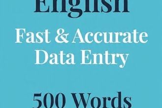 do fast and accurate urdu to english data entry