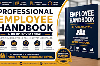 write a professional employee handbook and HR policy manual