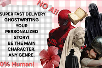 ghostwrite a custom story based on your preferences