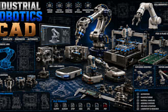 design robotic parts and mechanical assemblies in solidworks