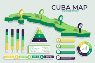 draw a 3d isometric map, and 3d realistic map illustration