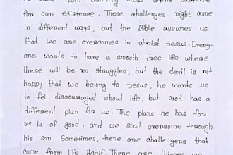 write anything with my beautiful and neat handwriting
