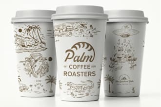 do professional paper cup design for your business