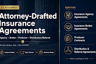 draft your insurance producer contract as a US attorney