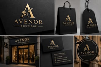 design a luxury monogram logo for your business