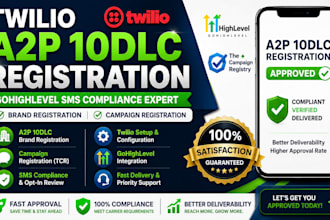 do twilio a2p 10dlc registration gohighlevel SMS compliance
