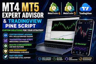 develop mt4 mt5 expert advisor and tradingview pine script