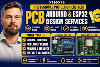 do pcb design, arduino pcb, pcb layout, schematic design esp32 pcb and stm32 pcb