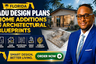 create florida adu design plans, home additions and architectural blueprints