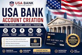 do usa bank creation for llc owner, physical address with proof of address