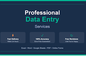 be your professional project coordinator, virtual assistant, data entry