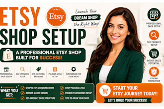 do etsy shop setup, etsy store branding, etsy logo and banner design