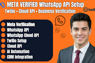 verify meta business account whatsapp API twilio whatsapp cloud API setup