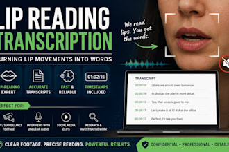 lip read, accurate transcription of unclear, silent video, lip sync, lip reading