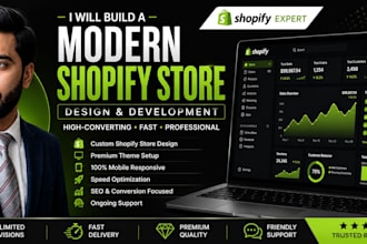 build a professional shopify store or shopify website