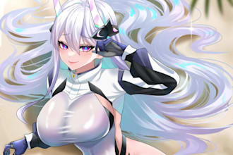 draw anime sfw nsfw manhwa art illustration webtoon character oc, fan art