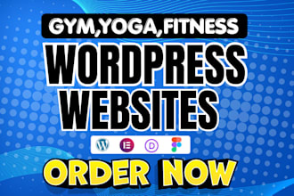 design a wordpress gym or fitness website with booking and membership