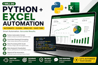 automate python tasks and excel workflow