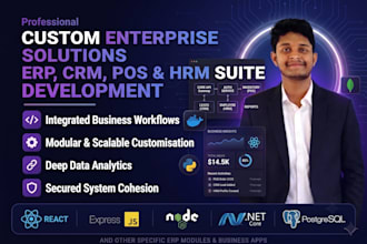 build customize erp,hrm,crm,pos any management system