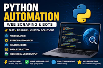 create python automation scripts and web scraping bots