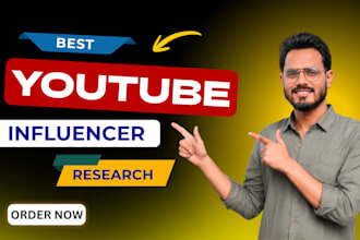 do youtube influencer research with business email list