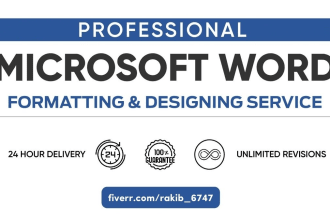 edit or reformat your existing ms word document