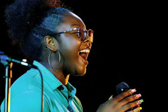 write lyrics, melodies, female singer, record vocals in english or spanish