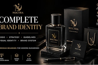 design a complete brand identity and brand guidelines