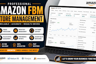 manage amazon store, orders, and organic sales growth