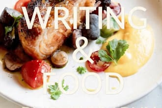 write recipes and shoot professional food photography