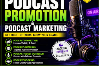 do podcast promotion podcast marketing podcast outreach and podcast booking