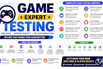 do game testing, beta testing, bug testing and gameplay feedback