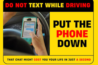 design road safety posters and hse awareness materials