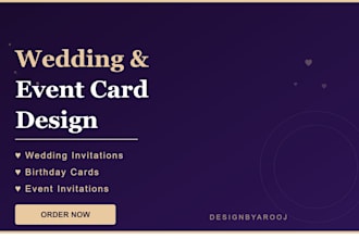 design elegant wedding and event invitation cards