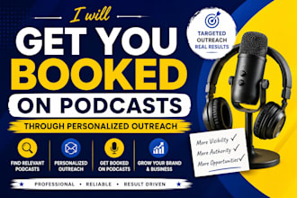 get you booked on podcasts through personalized podcast outreach